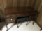 Vanleigh Furniture Chicago/NY Mahogany with Mahogany Burl Vanity with Bench