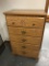 5 Drawer, Fiberboard Chest of Drawers, 45