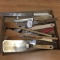 Lot Of Older Wood Handled Kitchen Knives & Utensils