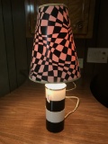Retro, Black and White Table Lamp, 19.5
