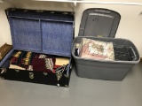 One Tote and a Trunk of Sweaters and a Queen Quilt Mini Set