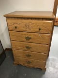 5 Drawer, Fiberboard Chest of Drawers, 45