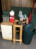 Lot of Misc Tool Related Items and Cabinet