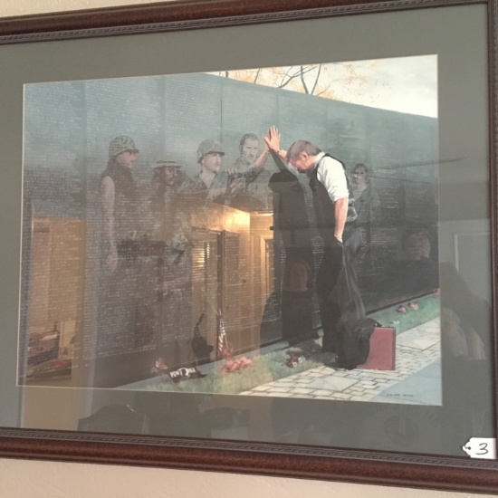 Viet Nam Memorial Reflections Print Is 27" x 33.5"