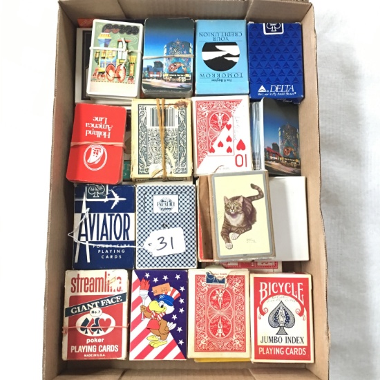 (25) Decks Of Playing Cards-Some Unused