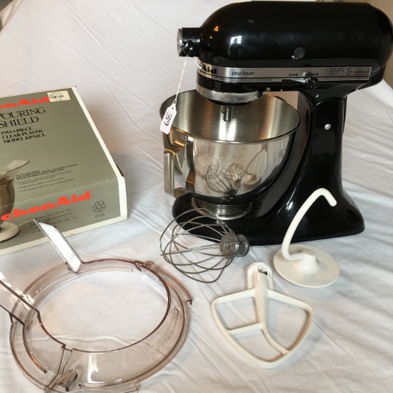Kitchen Aid Ultra Power Mixer W/Stainless Steel Bowl, Beater, & Pouring Shield