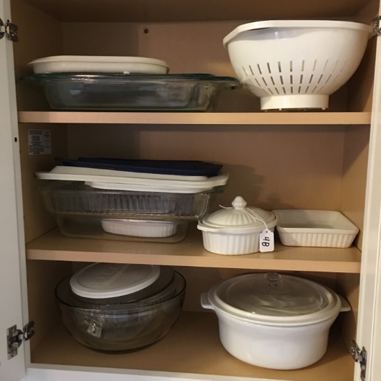 Pyrex Cookware & Mixing Bowls + White Bakeware