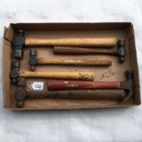 (6) Ball Peen & Claw Hammers In Various Sizes