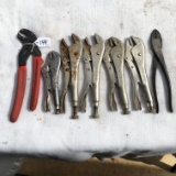 (5) Pair Of Vise-Grips + Misc. Pliers