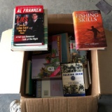 Box Of Books: Fishing, Novels, Cookbooks, Gardening, & More!