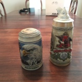 Pair Of Anheuser-Busch Beer Steins Are 6 1/2