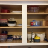 Cabinet Of Misc. Kitchen Items As Shown