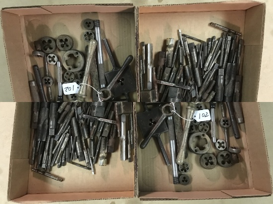 Large Group of Vintage Taps and Dies