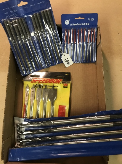 Set of Irwin Speedbore Spade Bits and More
