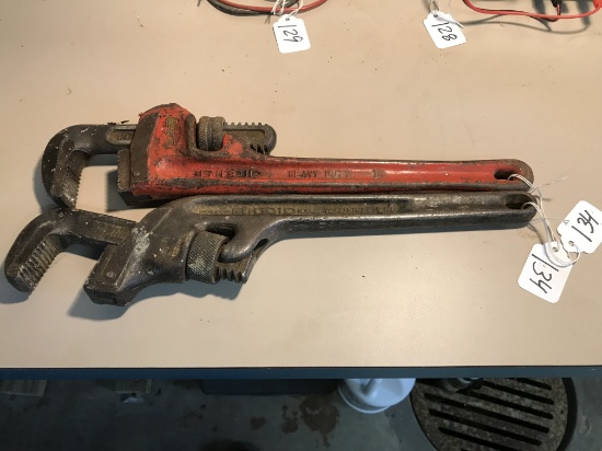 Two Rigid 14" Pipe Wrenches