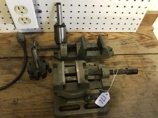 Lot of Machine Vises and Chuck