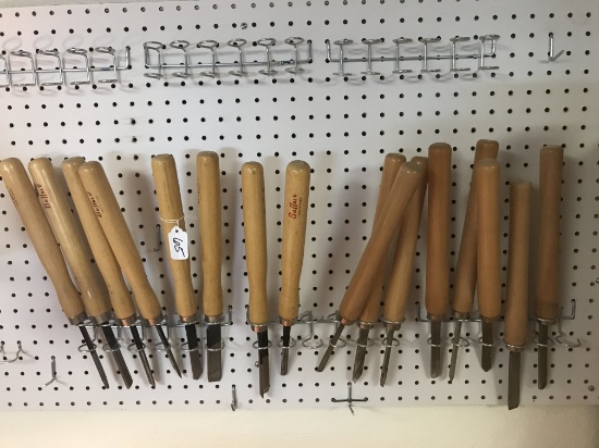 Contents of Pegboard  Lathe Chisels