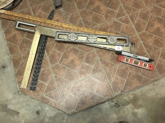 Lot of Levels Yards Sticks and Squares