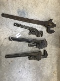 Group of Vintage Pipe Wrenches