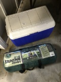 Canopy And Coleman Cooler