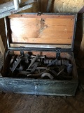 Black Wood Box with Pipe Tools