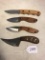 Four Knives Unknown Maker