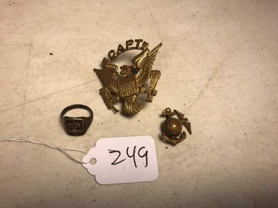 Lot of Military w/ Boy Scout Ring