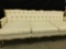 Vintage Wood Trimmed 3-Cushion Couch
