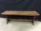 Antique Oak Low Bench Table