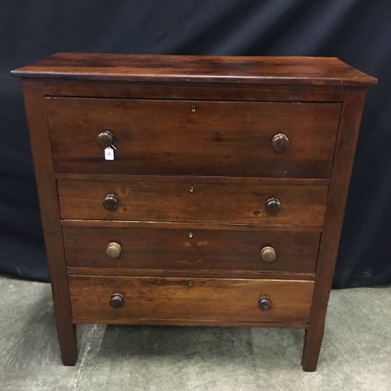Early 4-Drawer Cherry & Popular Chest