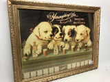 Yuengling Beer Advertising Print W/Dogs