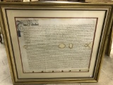Framed 1712 Slave/Indentured Servant Document