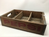 Vintage Pepsi-Cola Wooden Crate