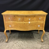 Antique Birdseye Maple Vanity Dresser