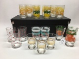 Lot Of Vintage Juice Glasses-(1) Set Of (6)