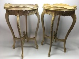 Pair Of Vintage Wooden Tables Are 27