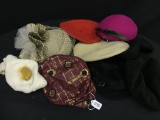 Variety Of Ladies Hats As Shown