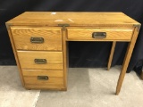 Oak Knee-Hole Desk