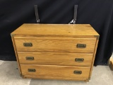 Contemporary Oak 3-Drawer Chest