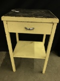 Vintage Painted Metal Kitchen Stand