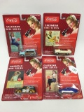 Johnny Lightning Coca Cola Calendar Series lot of 4 seal packs