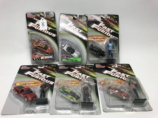 Racing Champions Seal Pack Lot, set of 6, The Fast and the Furious