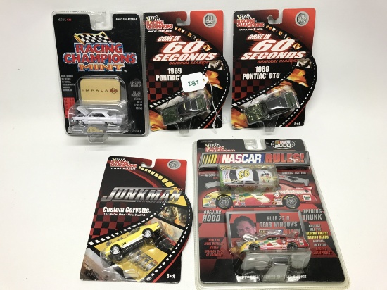 Racing Champions GM Lot, Seal Packs, 1/64 scale, set of 5