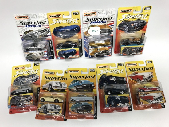 Matchbox Lot, Seal Packs, 1/64 scale, set of 9