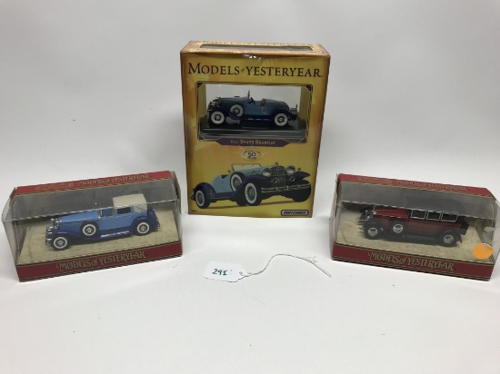 Matchbox Lot, 1/43 scale, set of 3 Models of Yesteryear