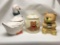 (3) Ceramic Cookie Jars As Shown