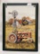 Tin Framed Sign W/Tractor & Mail Pouch Is 13.5