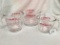 1-2-4 Cup Glass Pyrex Measurers