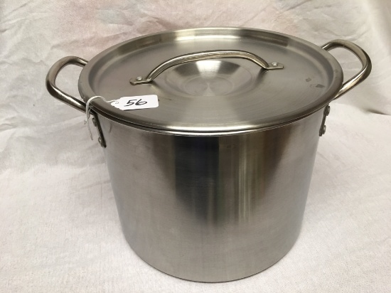 Stainless Steel Stock Pot W/Lid Is 8.5" Tall