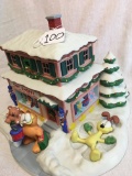 Danbury Mint Garfield's Christmas Villages By Jim Davis 